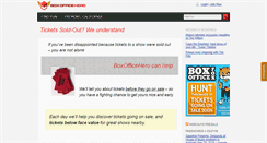 Desktop Screenshot of boxofficehero.com